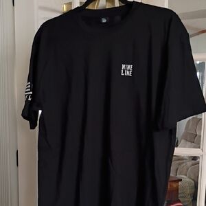 Nine Line Men's Black Logo Short Sleeve Tee